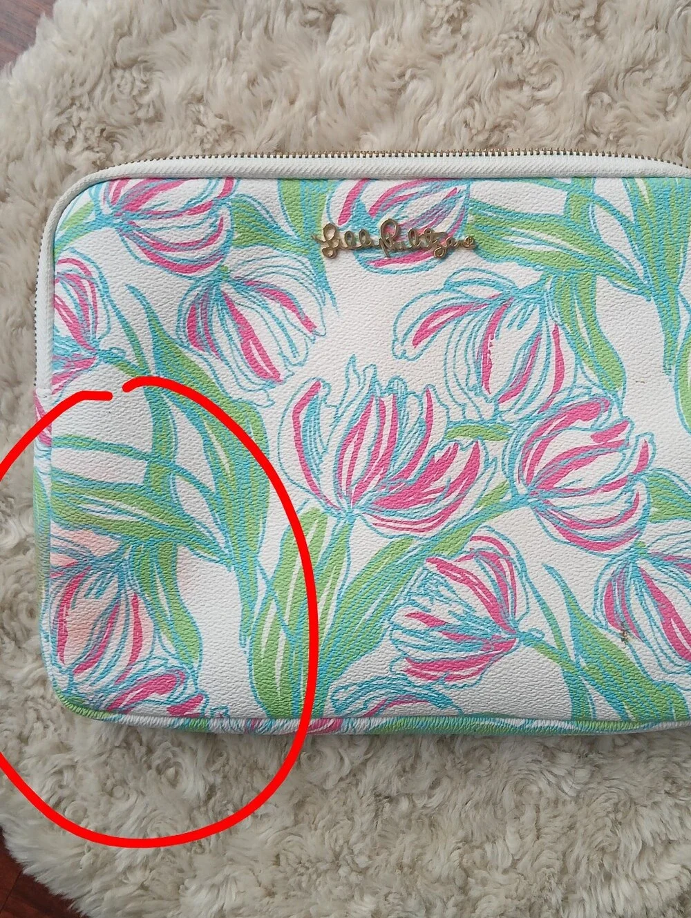 Lilly Pulitzer compact zip